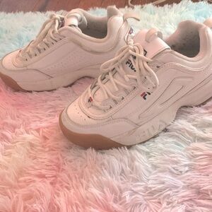 FILA White ‘Strada Disruptor’ Shoes